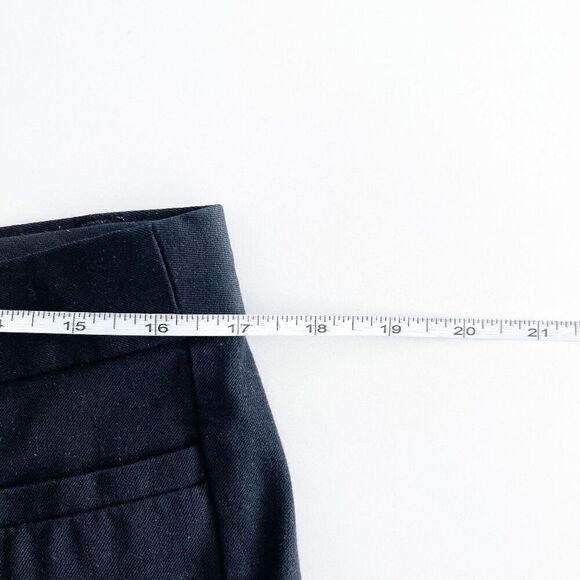 Banana Republic Womens Sloan Straight Leg Pants Mid Rise Black Size 10 - Picture 6 of 9